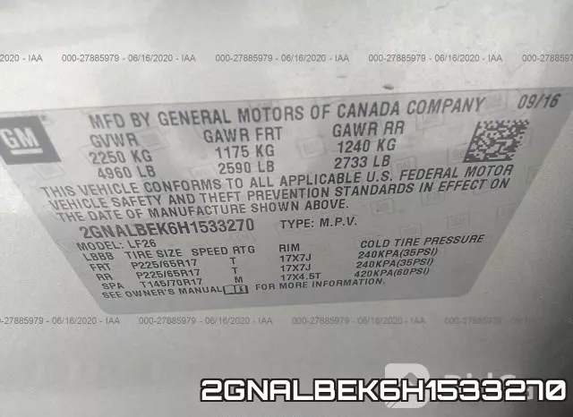 2GNALBEK6H1533270 фото 10