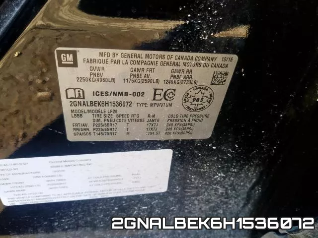 2GNALBEK6H1536072 фото 2