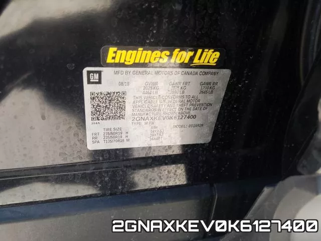 2GNAXKEV0K6127400 фото 2