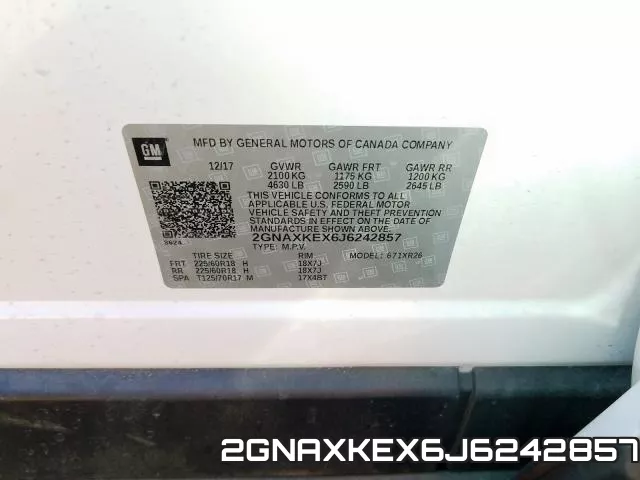 2GNAXKEX6J6242857 фото 2