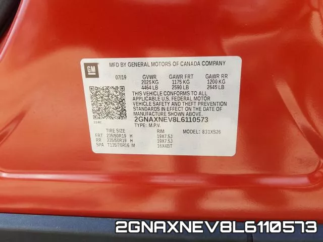 2GNAXNEV8L6110573 фото 2