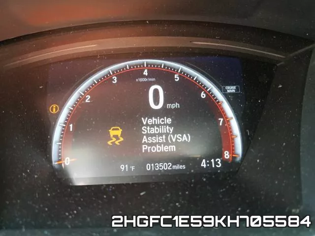 2HGFC1E59KH705584 фото 9