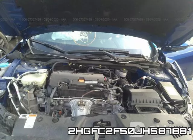 2HGFC2F50JH587881 фото 2