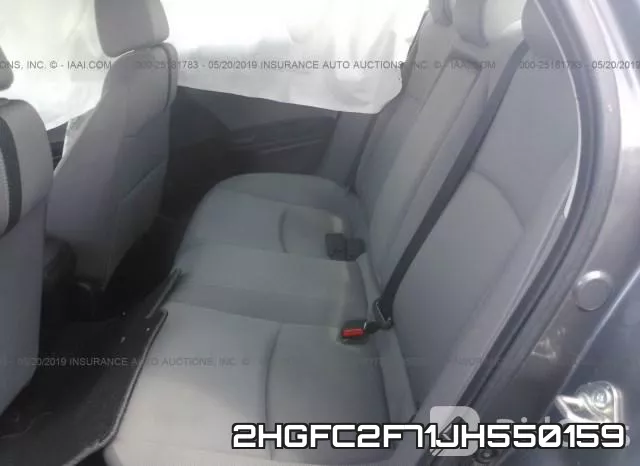 2HGFC2F71JH550159 фото 9