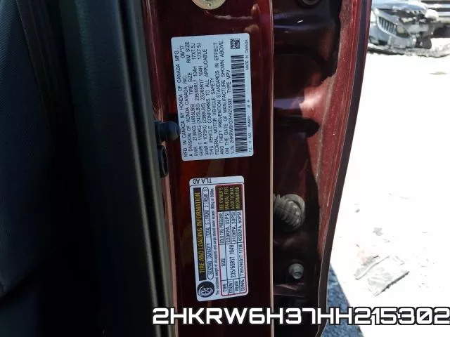 2HKRW6H37HH215302 фото 2