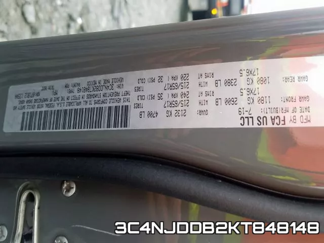 3C4NJDDB2KT848148 фото 2