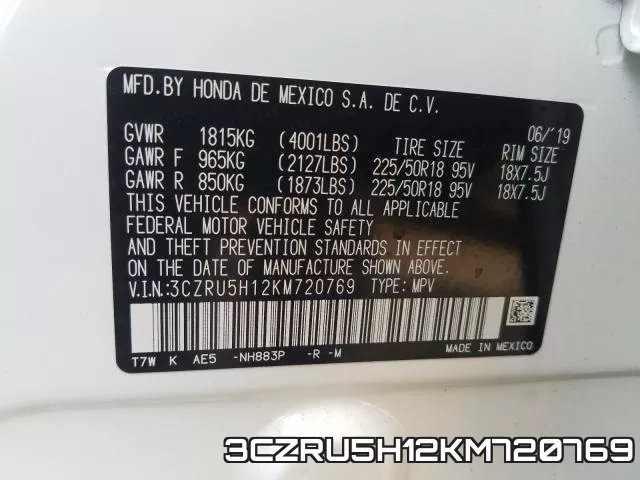 3CZRU5H12KM720769 фото 2