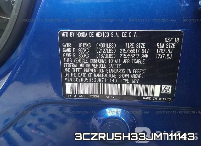 3CZRU5H33JM711143 фото 10