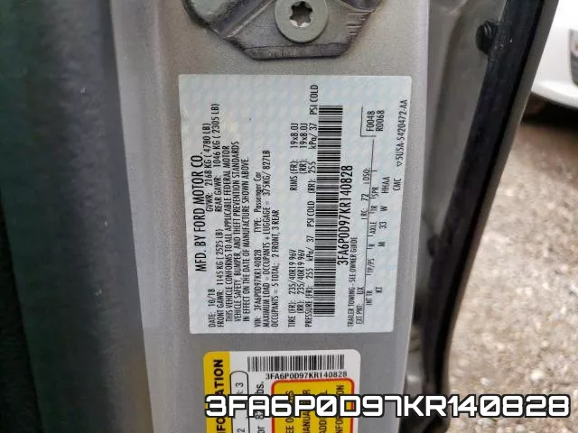 3FA6P0D97KR140828 фото 2