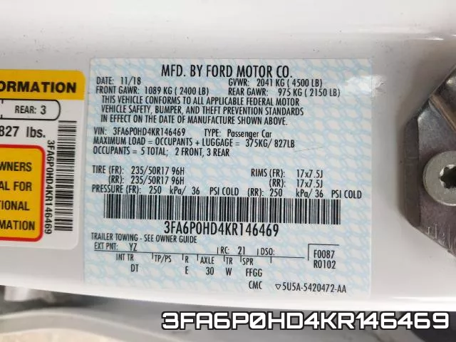 3FA6P0HD4KR146469 фото 2