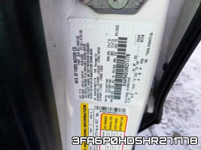 3FA6P0HD5HR271778 фото 2