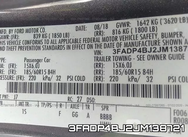 3FADP4BJ2JM138721 фото 10