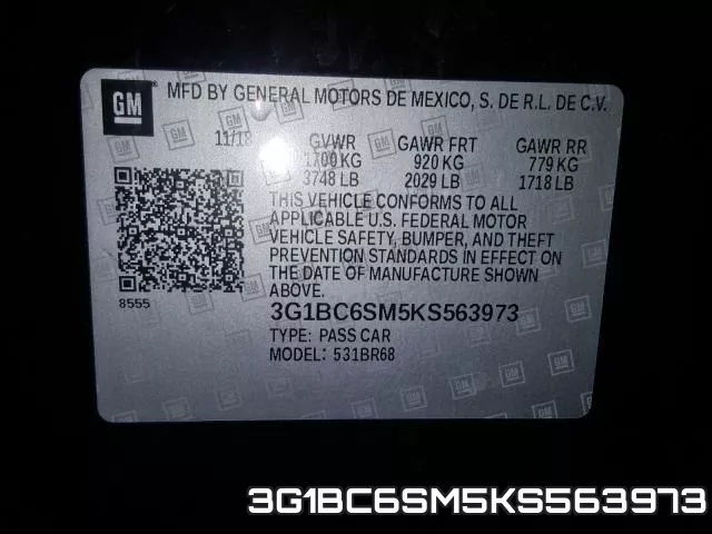 3G1BC6SM5KS563973 фото 2