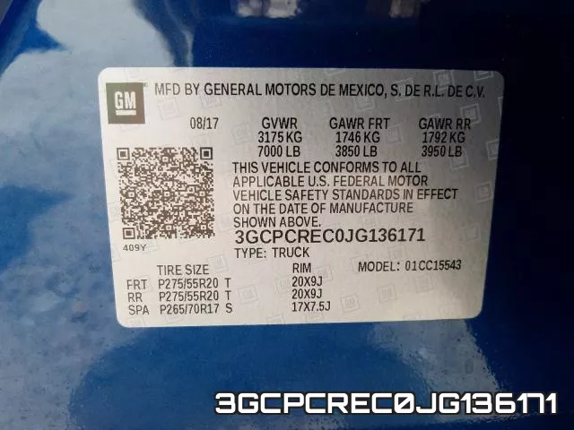 3GCPCREC0JG136171 фото 2