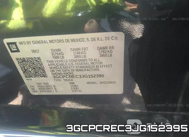 3GCPCREC3JG152395 фото 10