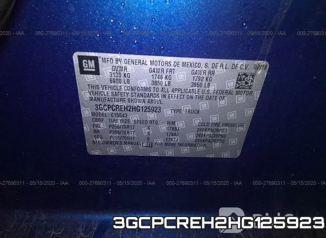 3GCPCREH2HG125923 фото 10