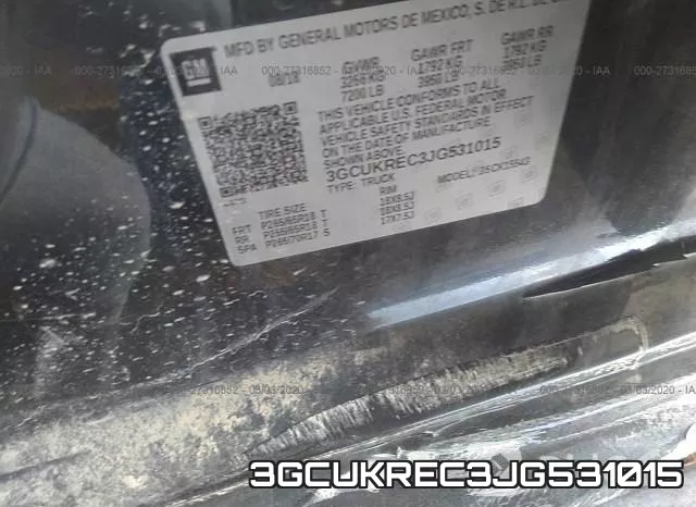 3GCUKREC3JG531015 фото 10