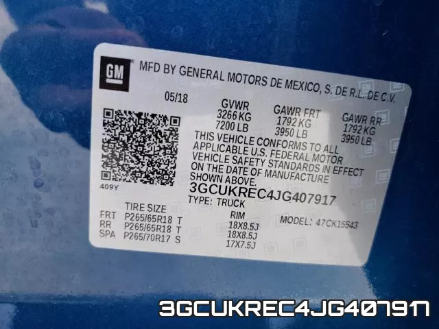 3GCUKREC4JG407917 фото 2