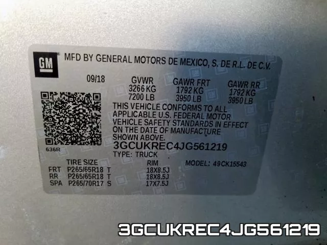 3GCUKREC4JG561219 фото 2