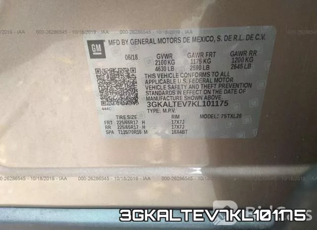 3GKALTEV7KL101175 фото 10