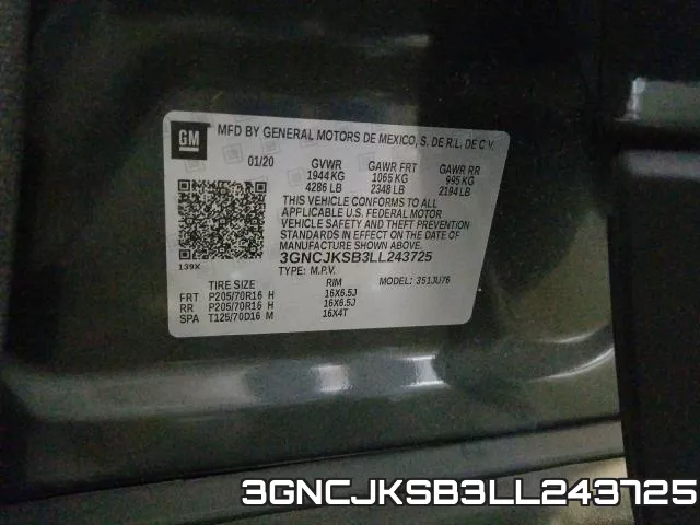 3GNCJKSB3LL243725 фото 2
