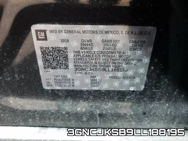 3GNCJKSB9LL188195 фото 2