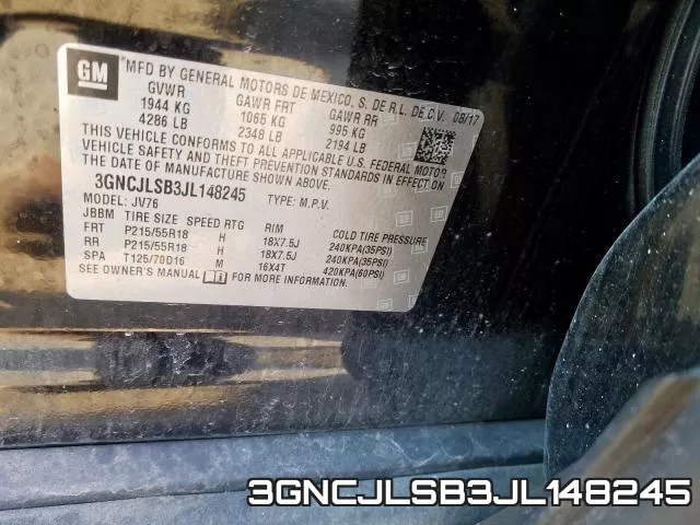 3GNCJLSB3JL148245 фото 2