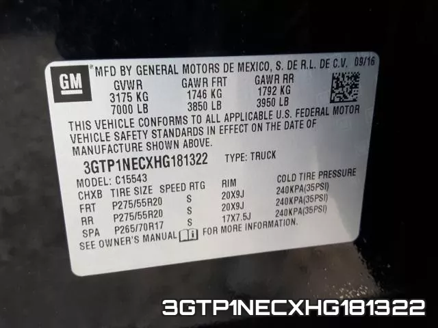 3GTP1NECXHG181322 фото 2
