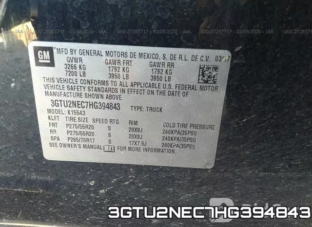 3GTU2NEC7HG394843 фото 10