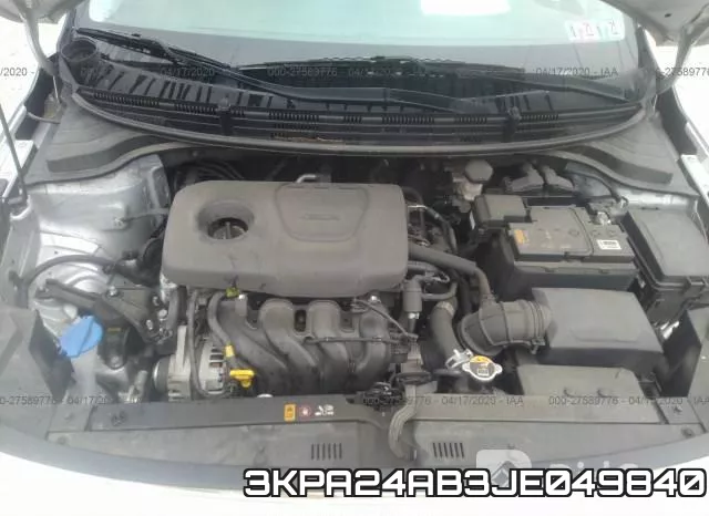3KPA24AB3JE049840 фото 2