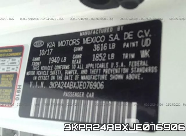 3KPA24ABXJE076906 фото 10