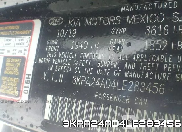 3KPA24AD4LE283456 фото 10