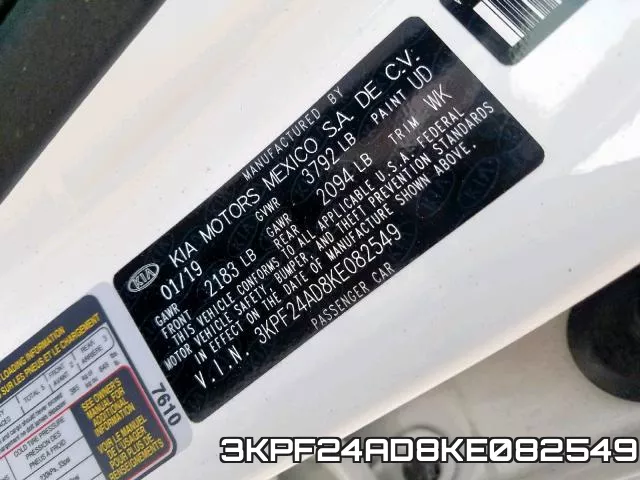 3KPF24AD8KE082549 фото 2