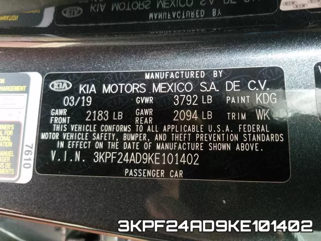 3KPF24AD9KE101402 фото 2