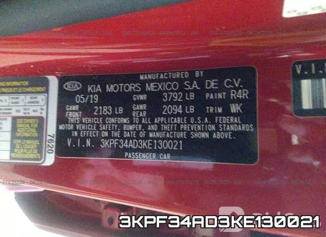 3KPF34AD3KE130021 фото 10