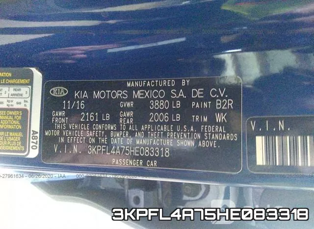 3KPFL4A75HE083318 фото 10