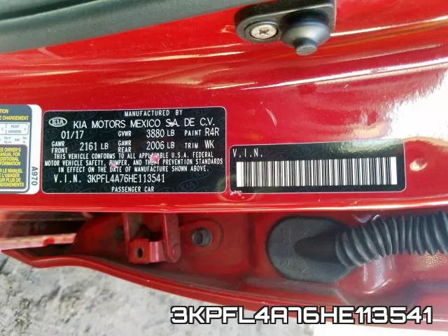 3KPFL4A76HE113541 фото 2