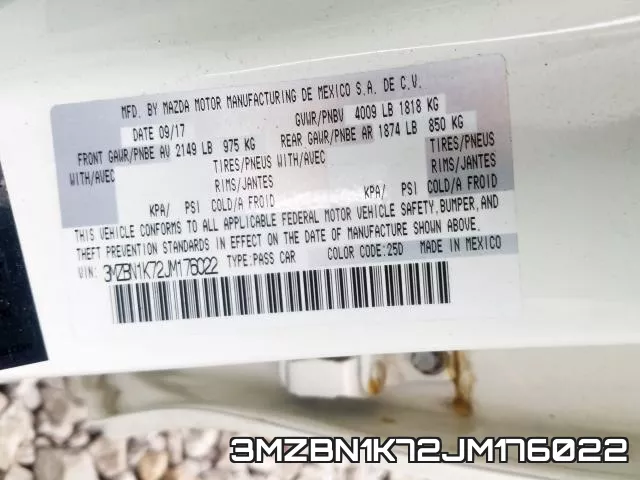 3MZBN1K72JM176022 фото 2