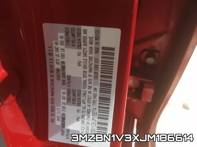 3MZBN1V3XJM186614 фото 2