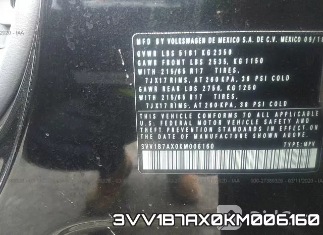 3VV1B7AX0KM006160 фото 10