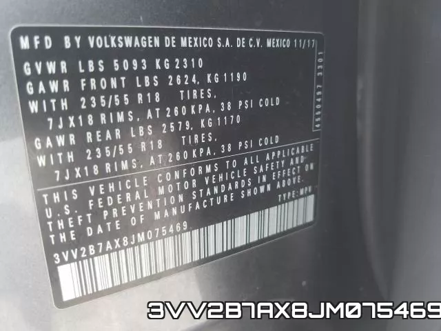 3VV2B7AX8JM075469 фото 2