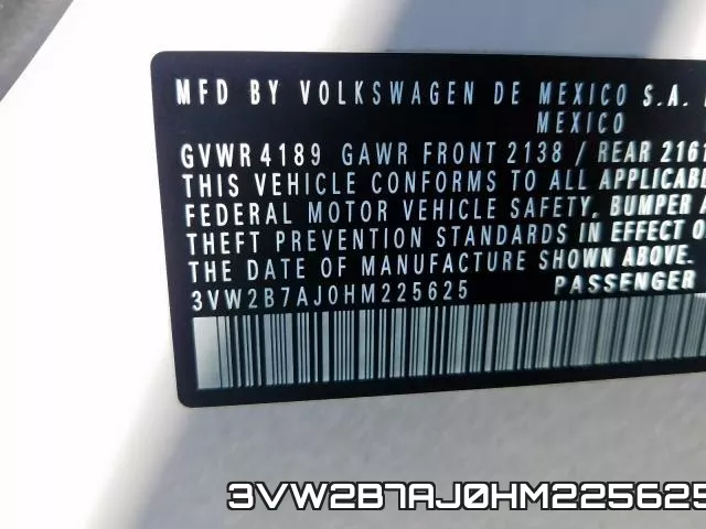 3VW2B7AJ0HM225625 фото 2