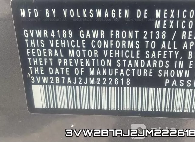 3VW2B7AJ2JM222618 фото 10