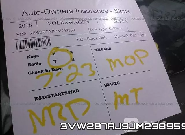 3VW2B7AJ9JM238959 фото 8