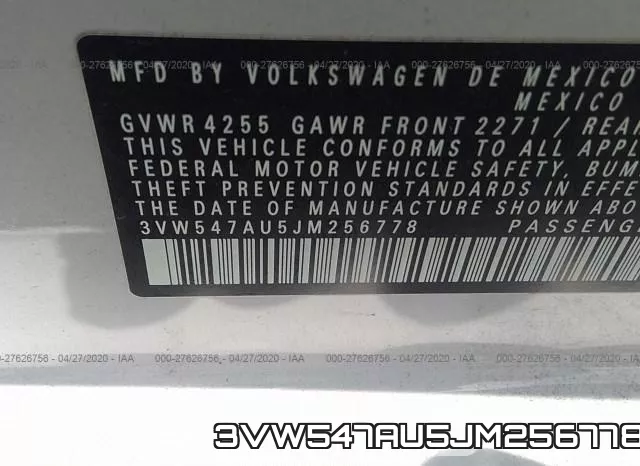 3VW547AU5JM256778 фото 10