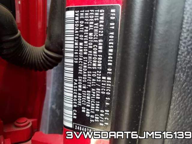 3VW5DAAT6JM516139 фото 2
