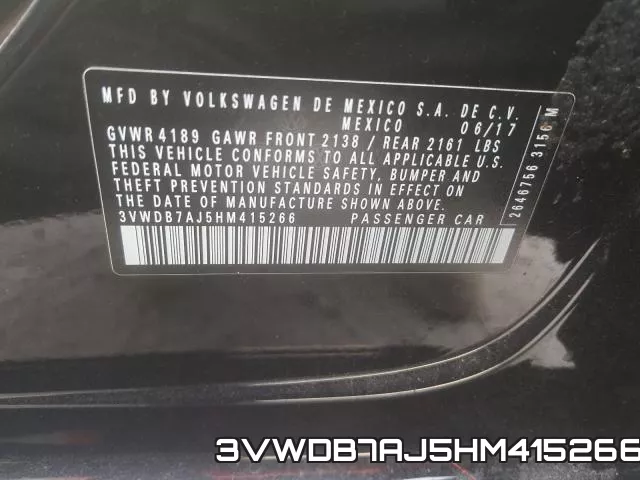 3VWDB7AJ5HM415266 фото 2