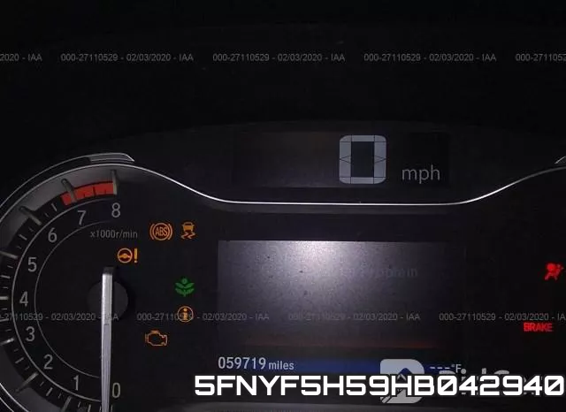 5FNYF5H59HB042940 фото 8
