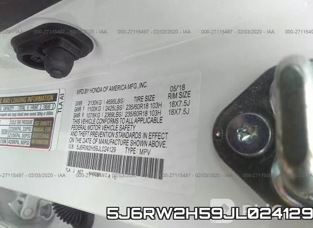 5J6RW2H59JL024129 фото 10