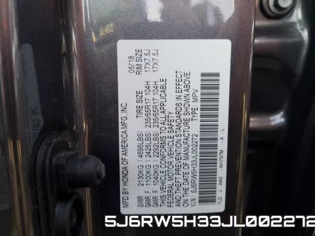 5J6RW5H33JL002272 фото 2